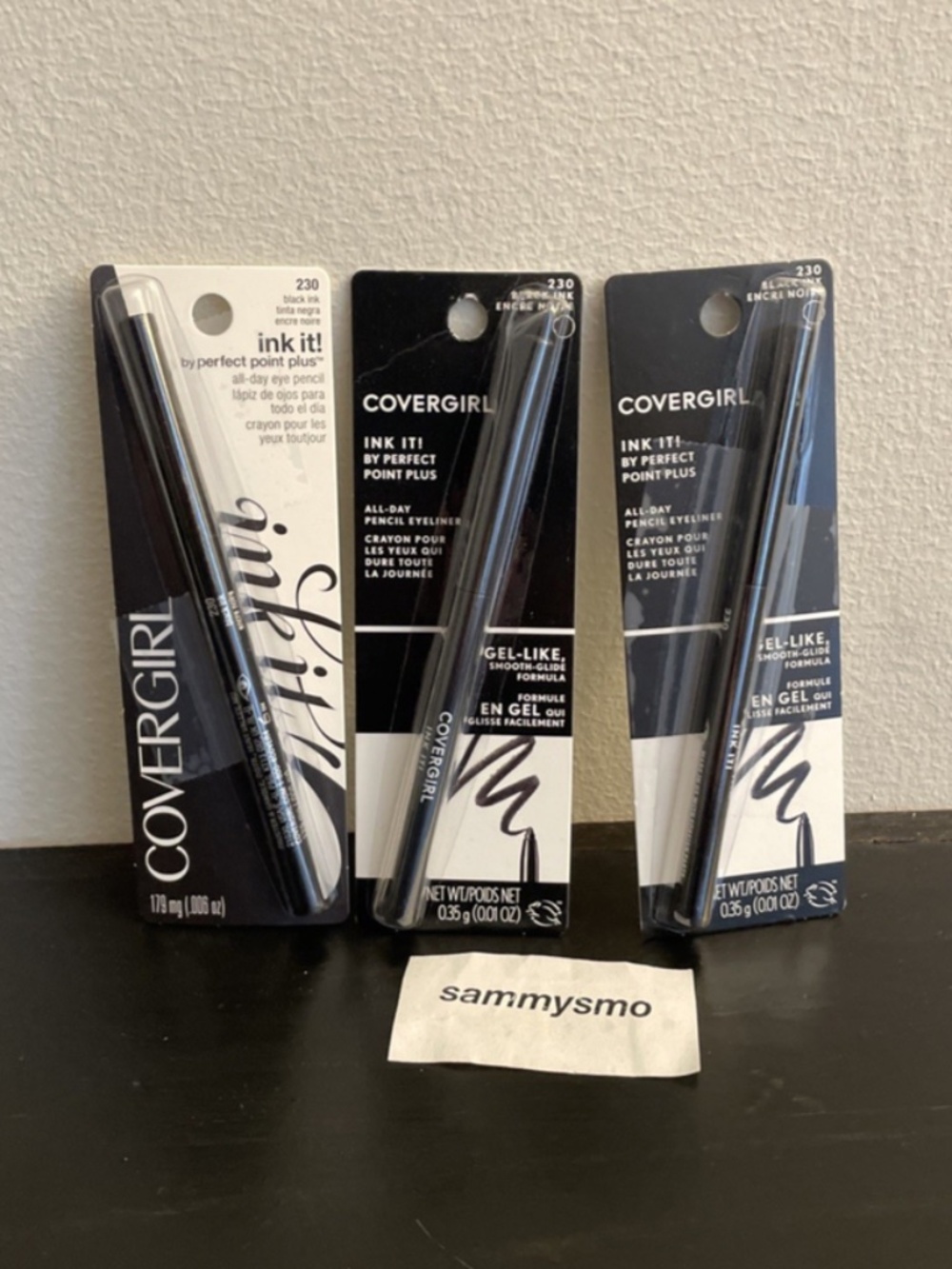 Covergirl Ink It Perfect Point Plus Eye Pencil eyeliner 230 Black Ink x3